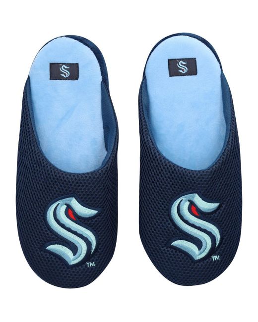 Foco Seattle Kraken Big Logo Colorblock Mesh Slippers