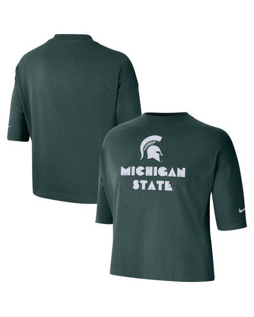 Nike Michigan State Spartans Crop Performance T-shirt