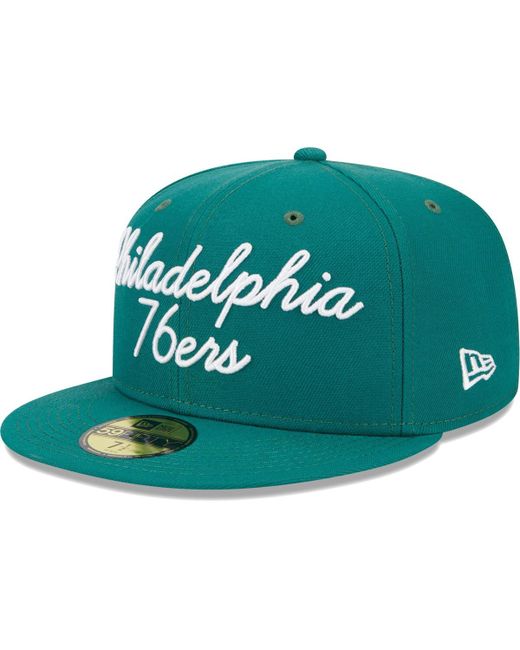 New Era Philadelphia 76ers Script 59FIFTY Fitted Hat