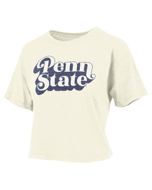 Pressbox Penn State Nittany Lions Vintage-Like Easy Team Name Waist-Length T-shirt