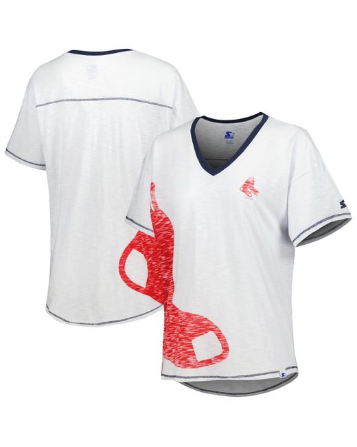 Starter Boston Red Sox Perfect Game V-Neck T-shirt