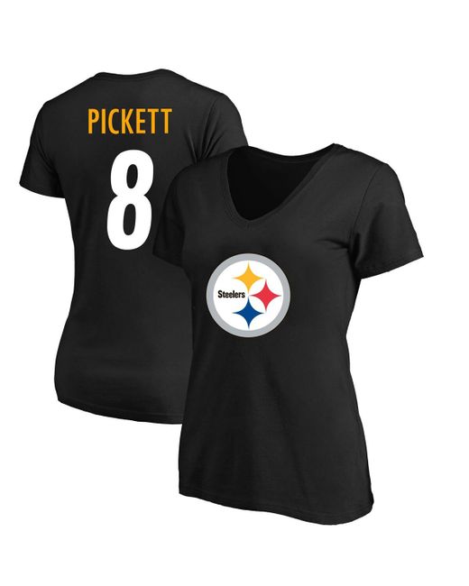 Fanatics Kenny Pickett Pittsburgh Steelers Plus Player Name and Number V-Neck T-shirt