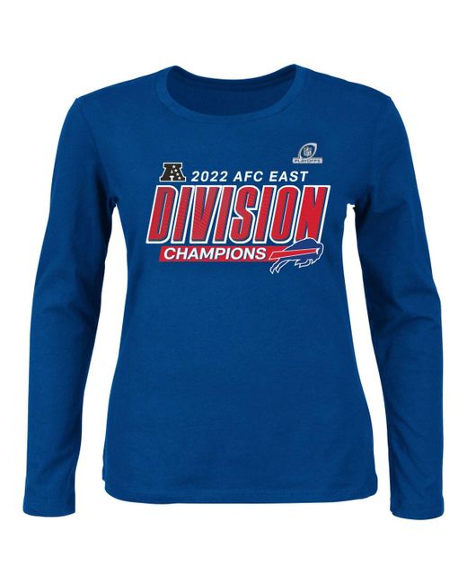 Fanatics Buffalo Bills 2022 Afc East Division Champions Divide and Conquer Plus Long Sleeve T-shirt