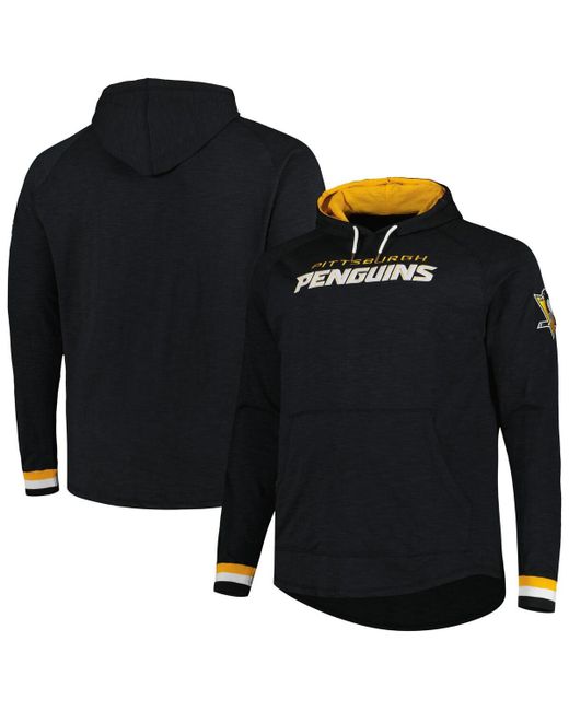 Mitchell & Ness Pittsburgh Penguins Big and Tall Legendary Raglan Pullover Hoodie