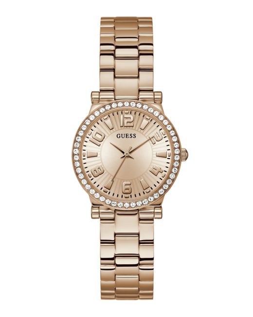 Guess Analog Rose Gold-Tone Stainless Steel Watch 32mm