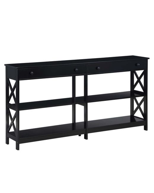 Convenience Concepts 60 Mdf Oxford 2 Drawer Console Table