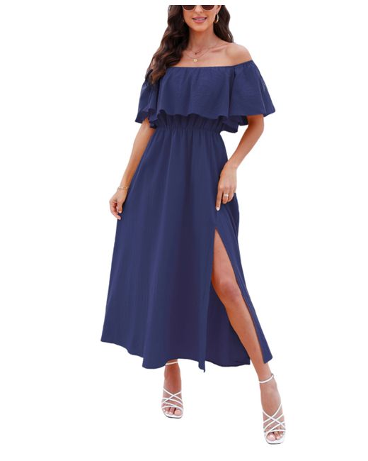 Cupshe Summer Off-the-Shoulder Cover Up Dress