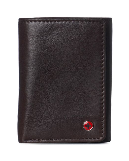 Alpine Swiss Rfid Wallet Deluxe Capacity Trifold With Divided Bill Section
