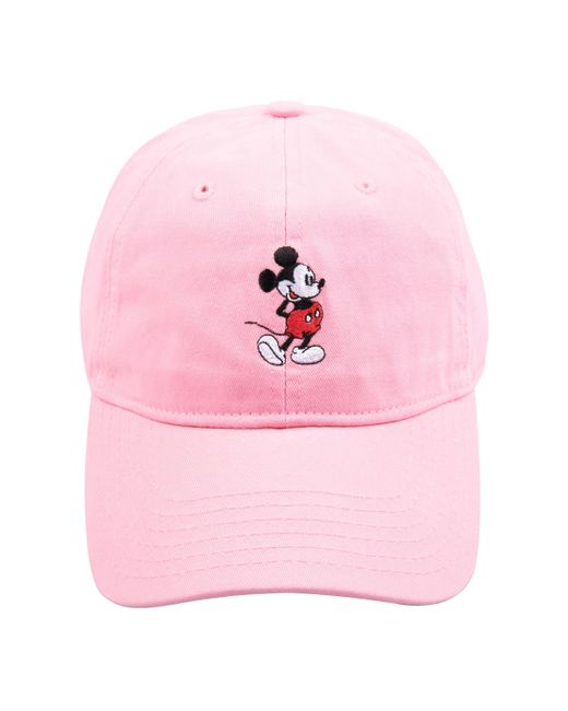 Disney Classics Disney Mickey Mouse Embroidered Cotton Adjustable Dad Hat with Curved Brim