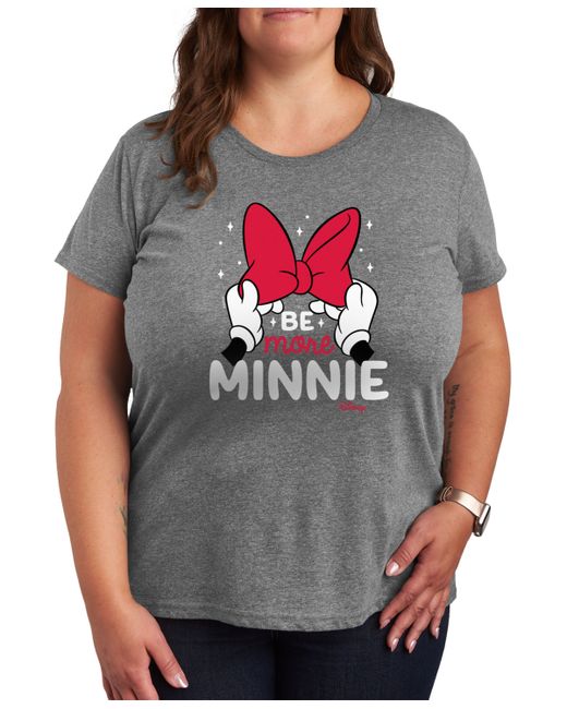 Hybrid Apparel Air Waves Trendy Plus Minnie Mouse Graphic T-shirt