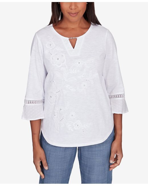 Alfred Dunner Bayou Floral Top