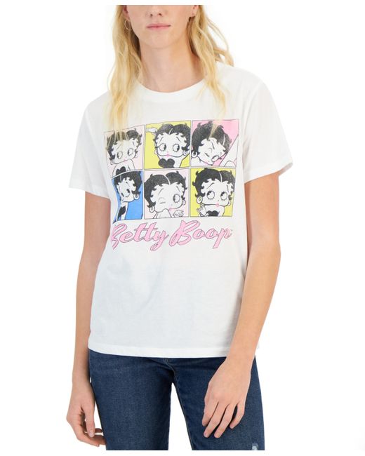 Grayson Threads, The Label Juniors Betty Boop Grids Graphic Tee
