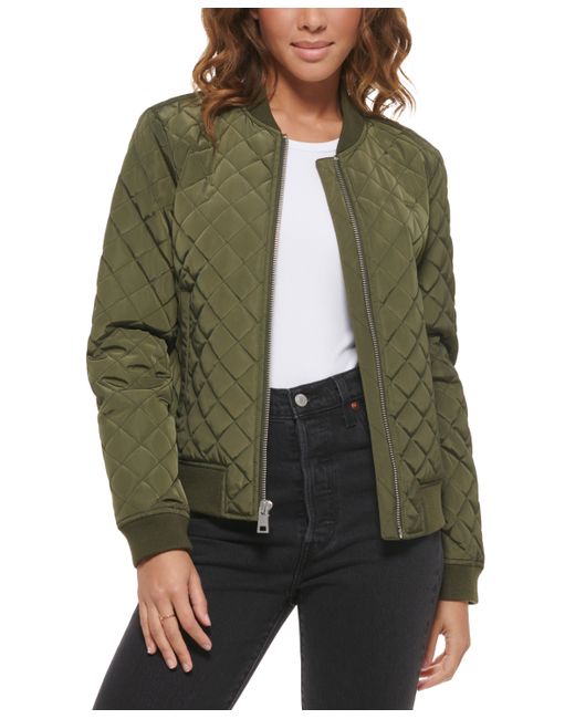 Levi's Diamond Quilted Casual Bomber Jacket