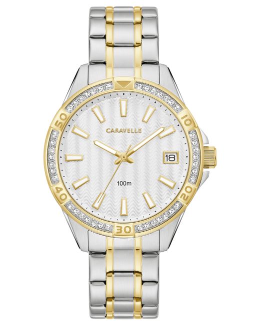 Caravelle NY designed by Bulova Two Tone Stainless Steel Bracelet Watch 36mm