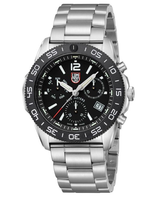 Luminox Swiss Chronograph Pacific Diver Stainless Steel Bracelet Watch 44mm