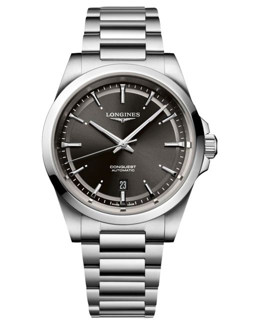 Longines Swiss Automatic Conquest Stainless Steel Bracelet Watch 41mm