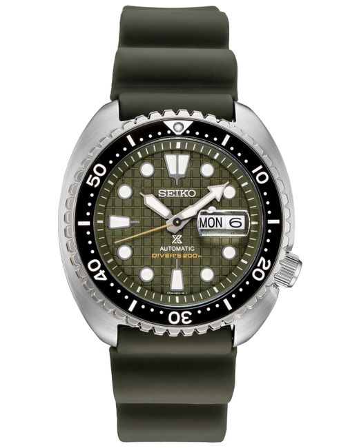 Seiko Automatic Prospex King Turtle Silicone Strap Watch 45mm A Special Edition