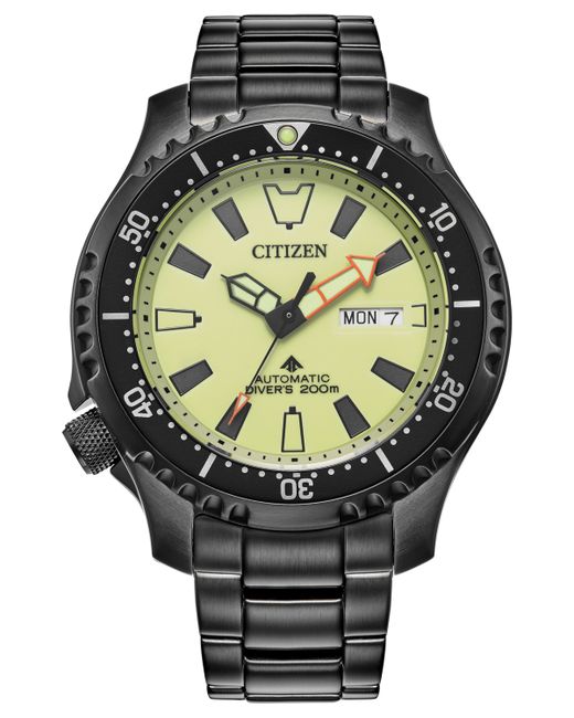 Citizen Promaster Automatic Dive Ion-Plated Stainless Steel Bracelet Watch 44mm