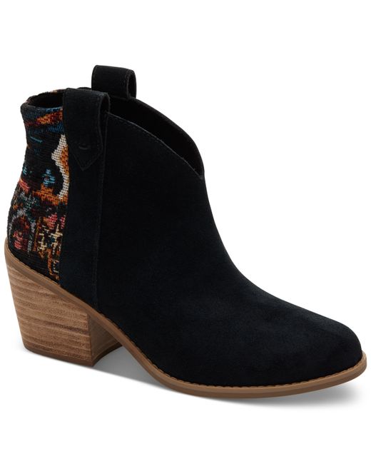 Toms Constance Pull On Western Booties Global Woven