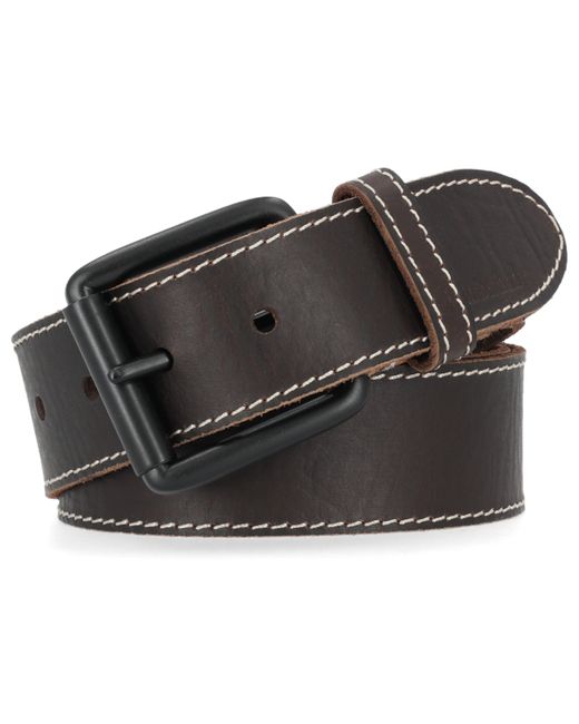 Timberland 38mm Contrast Stitch Leather Belt