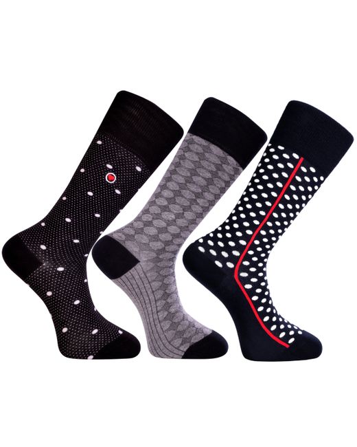Love Sock Company Detroit Bundle Luxury Mid-Calf Dress Socks with Seamless Toe Design Pack of 3