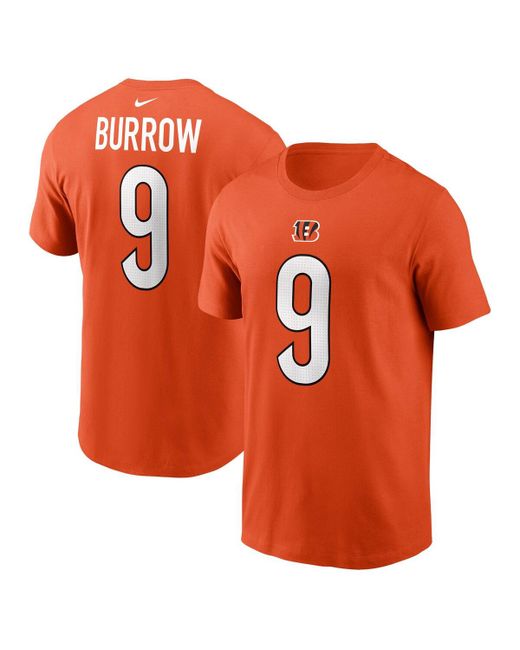 Nike Joe Burrow Cincinnati Bengals Player Name and Number T-shirt