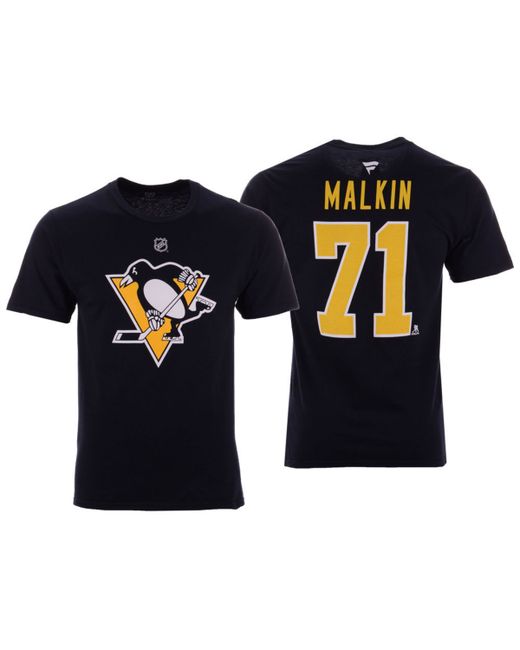 Majestic Evgeni Malkin Pittsburgh Penguins Authentic Stack Name Number T-Shirt