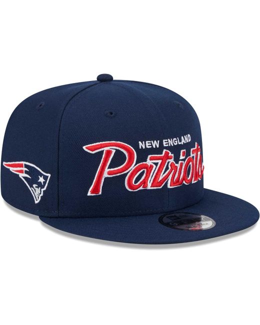 New Era New England Patriots Main Script 9FIFTY Snapback Hat