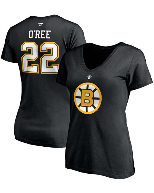 Fanatics Willie ORee Boston Bruins Authentic Stack Retired Player Name and Number V-Neck T-shirt