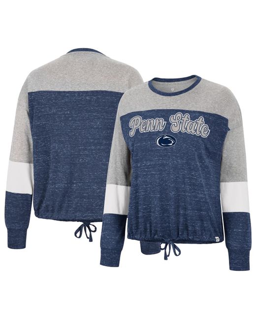 Colosseum Penn State Nittany Lions Joanna Tie Front Long Sleeve T-shirt
