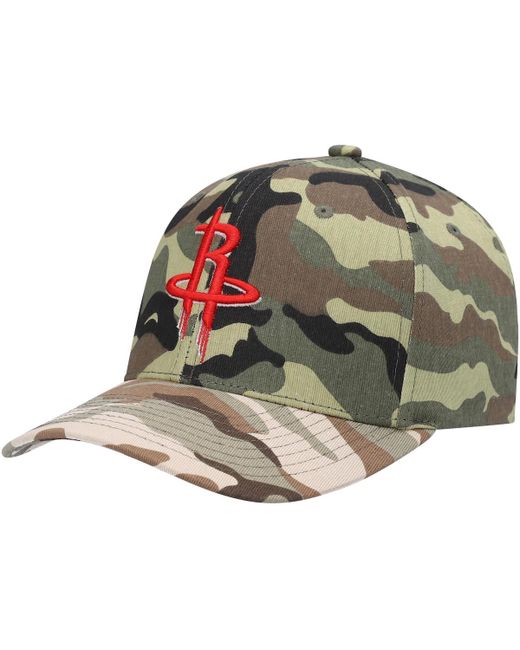 Mitchell & Ness Houston Rockets Woodland Desert Snapback Hat