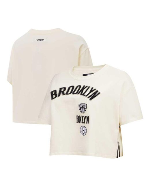 Pro Standard Brooklyn Nets Retro Classic Cropped Boxy T-shirt