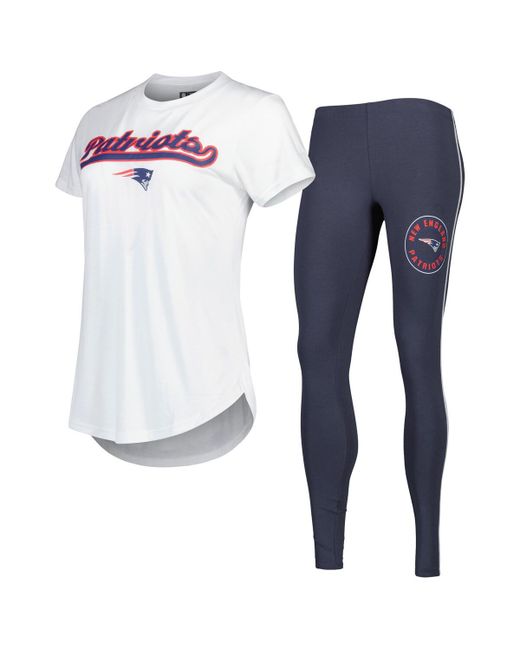 Concepts Sport Charcoal New England Patriots Sonata T-shirt and Leggings Sleep Set