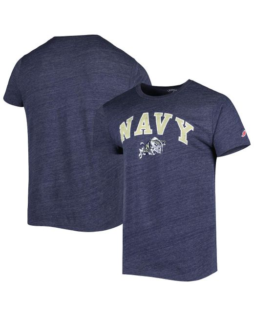 League Collegiate Wear Navy Midshipmen 1965 Arch Victory Falls Tri-Blend T-shirt