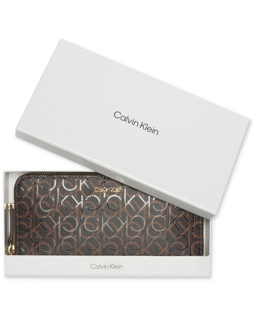 Calvin Klein Ashley Signature Wallet Caramel
