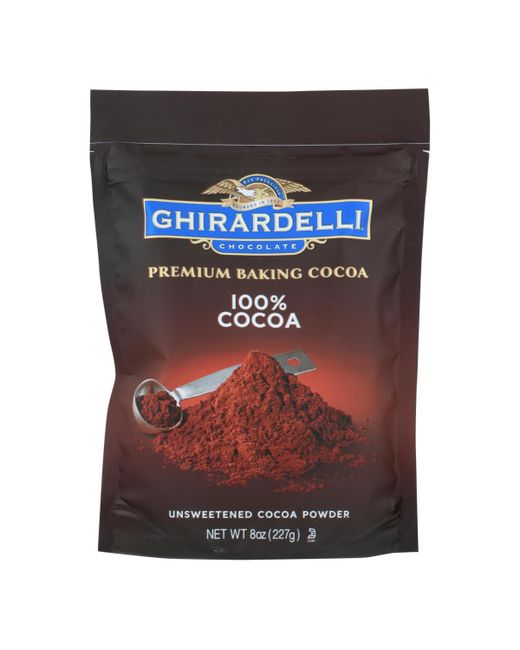 Ghirardelli Nature's Ghirardelli Baking Cocoa Premium 100 Percent Unsweetened 8 oz case of 6