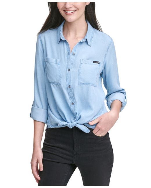 Calvin Klein Jeans Petite Utility Shirt