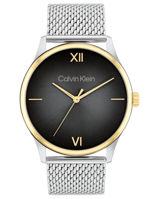 Calvin Klein Ascend Two-Tone Stainless Steel Mesh Bracelet Watch 43mm