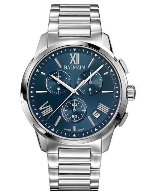 Balmain Swiss Chronograph Madrigal Stainless Steel Bracelet Watch 42mm
