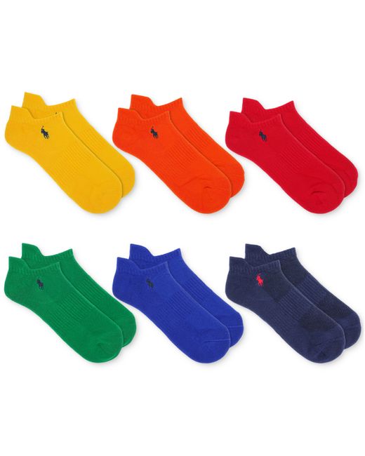 Polo Ralph Lauren 6-Pk. Performance Colorful Low Cut Socks