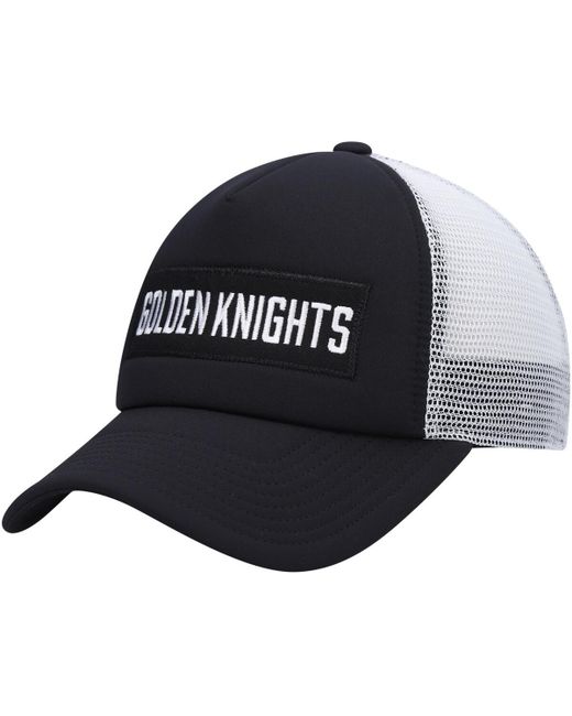 Adidas White Vegas Golden Knights Team Plate Trucker Snapback Hat