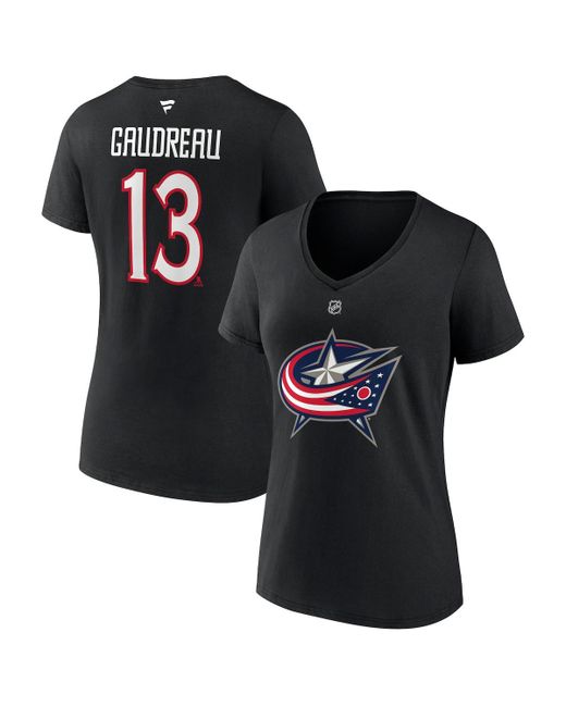 Fanatics Johnny Gaudreau Columbus Blue Jackets Special Edition 2.0 Name and Number V-Neck T-shirt
