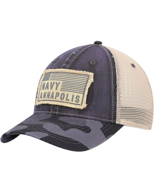 Colosseum Navy Midshipmen Oht Military-Inspired Appreciation United Trucker Snapback Hat