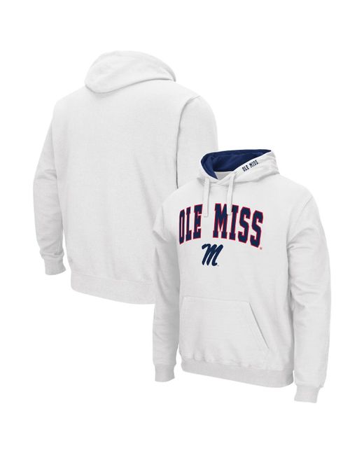 Colosseum Ole Miss Rebels Arch Team Logo 3.0 Pullover Hoodie