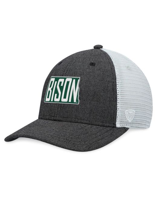 Top Of The World White Ndsu Bison Townhall Trucker Snapback Hat