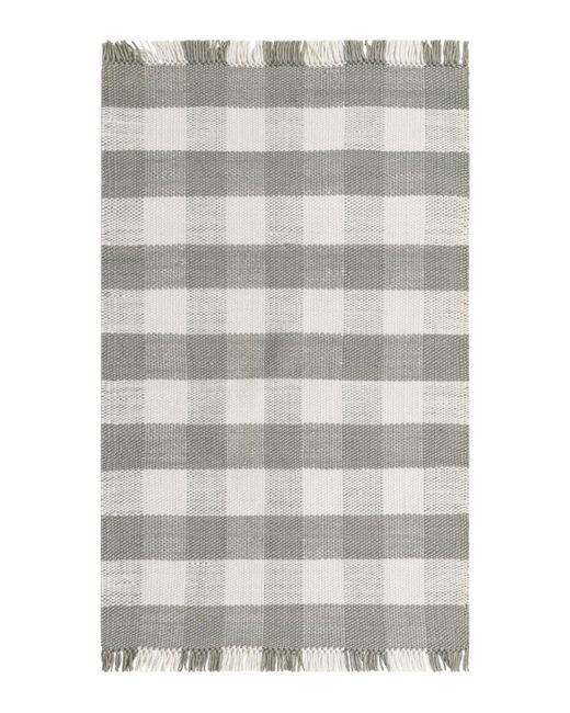 Bayshore Home Pure Plaid Indoor Outdoor Washable Ppd-01 53 x 8 Area Rug