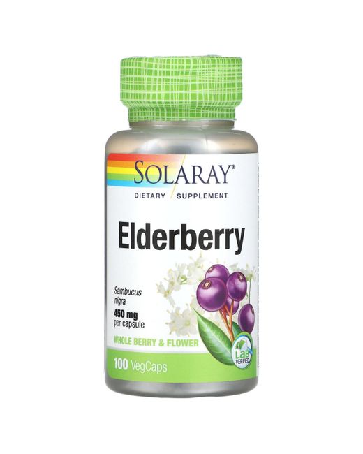 Solaray Elderberry 450 mg Veg Caps