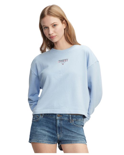 Tommy Jeans Relaxed-Fit Essential Logo Crewneck Sweater