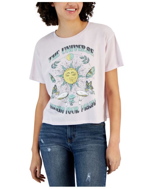 Grayson Threads, The Label Juniors Celestial Print Graphic T-Shirt