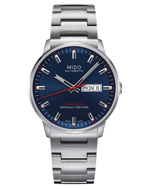 Mido Swiss Automatic Commander Ii Cosc Bracelet Watch 40mm